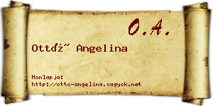Ottó Angelina névjegykártya
